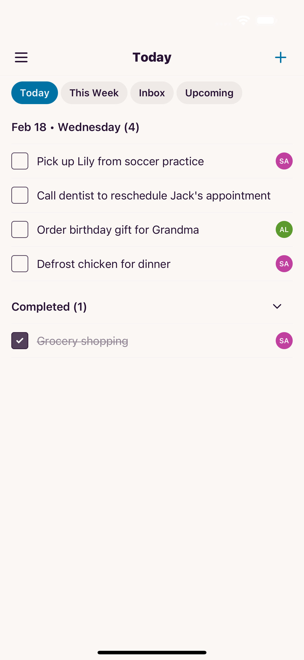 Screenshot of the Tera mobile app